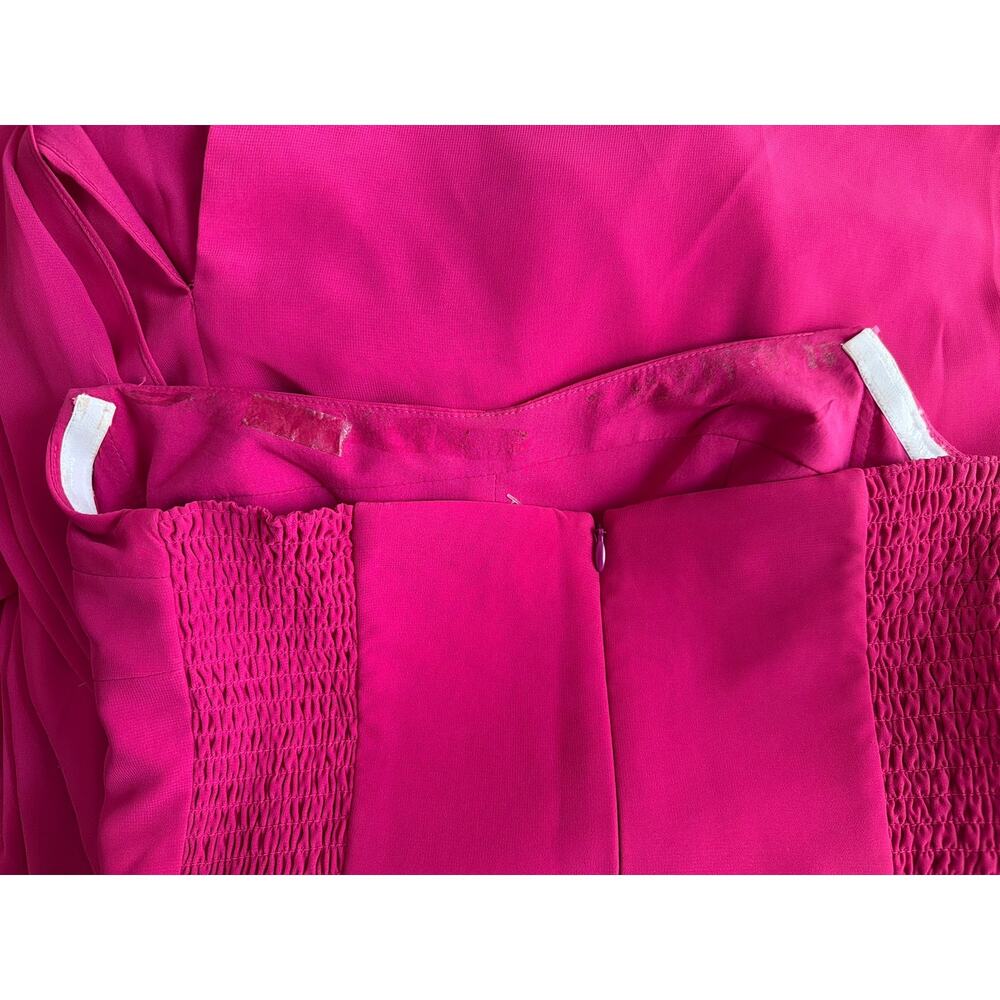 Amanda Uprichard Treasure Strapless Mini Dress Fuchsia Pink Women's Small - Picture 6 of 9